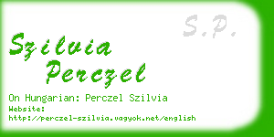 szilvia perczel business card